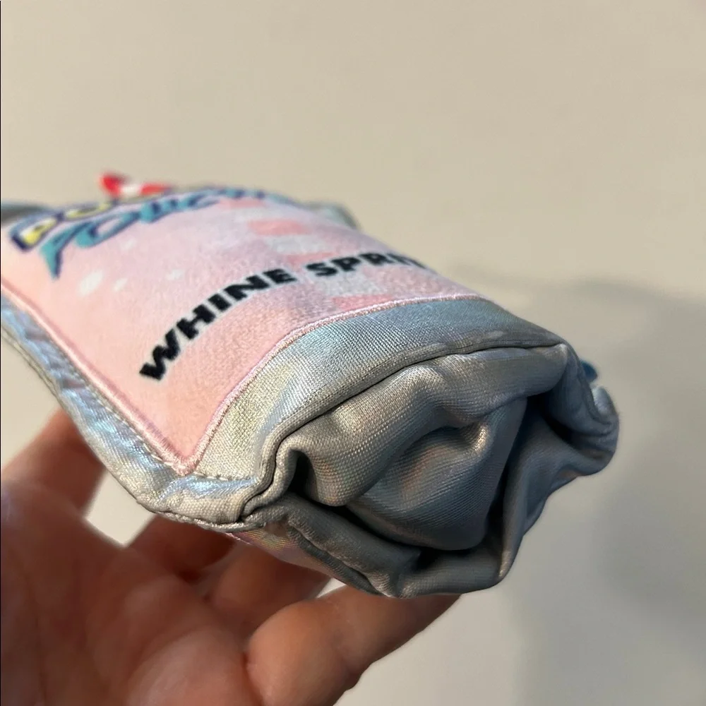 BarkBox Pool boy whine spritzer dog toy juice pouch shape with squeaker